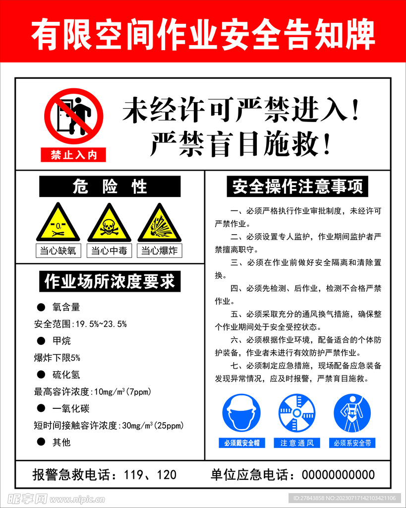 最新版有限空間告知牌，強化安全，促進(jìn)效率提升