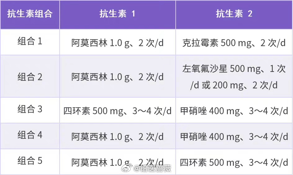 最新幽門桿菌四聯(lián)療法用藥劑量全面解析